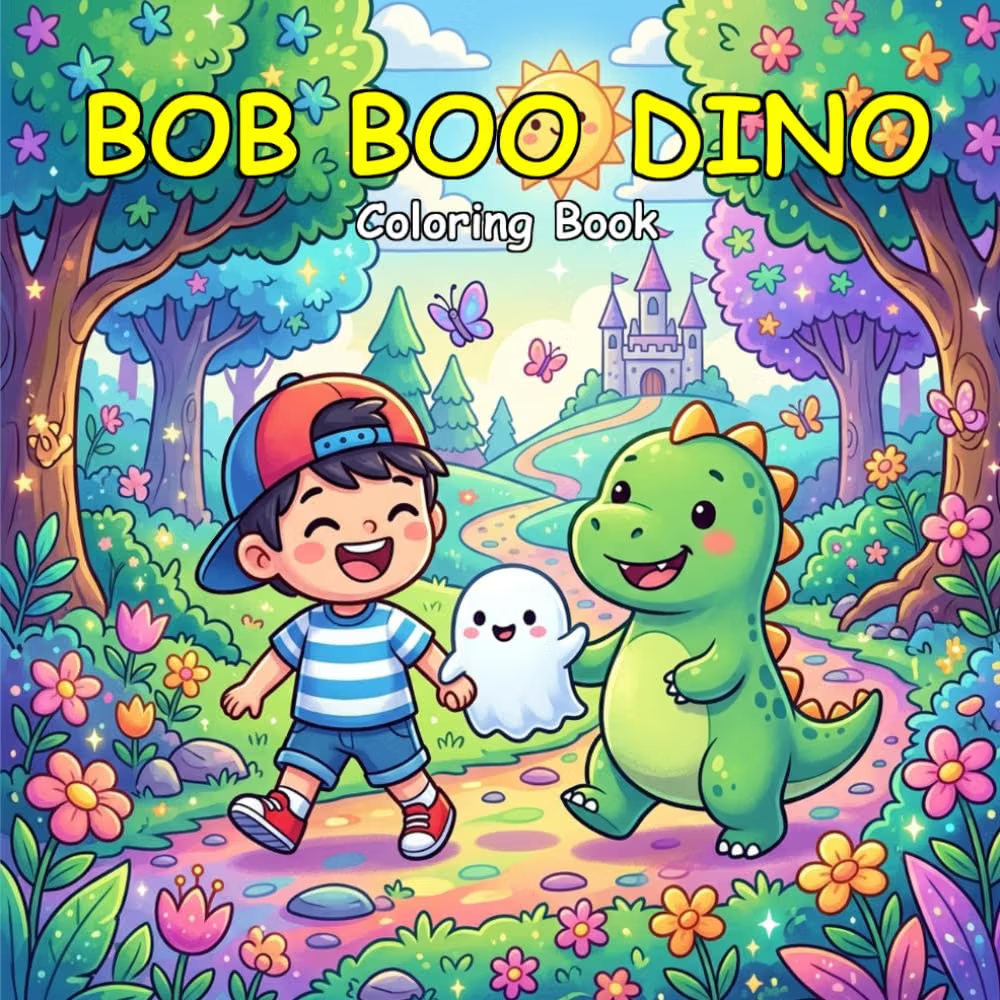 Bob Boo Dino Coloring Book (Portuguese Edition)